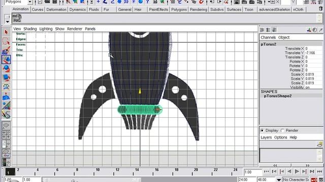 Создание Ракеты в Autodesk Maya Часть 1 смотреть онлайн