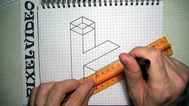 How to Draw 3d illusion #pixelvideo смотреть онлайн