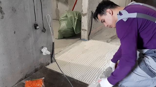Качественная укладка плитки 25кв за 4-часа смотреть онлайн