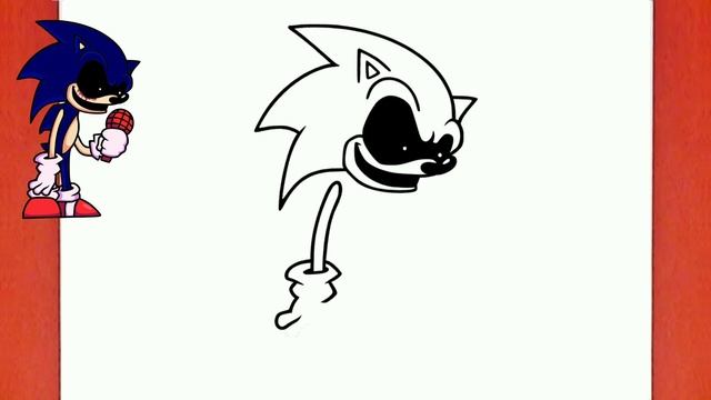 Drawing SONIC exe | Friday Night Funkin style Characters смотреть онлайн