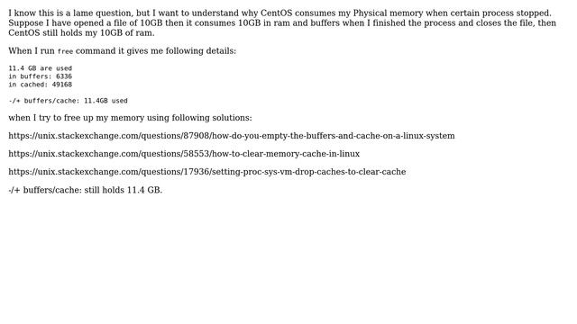 Unix & Linux: What does -/+ buffers/cache means in the output of free? смотреть онлайн