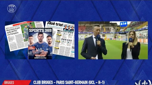? Club Bruges - Paris saint-Germain : l'avant-match au Jan Breydel Stadion ?? смотреть онлайн