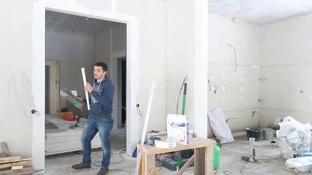Подготовка ГКЛ Часть3 Наружный угол Роллер Откосы. смотреть онлайн