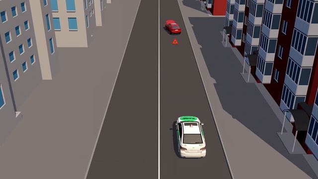 Объезд препятствия через сплошную. Курс ПДД РФ. смотреть онлайн