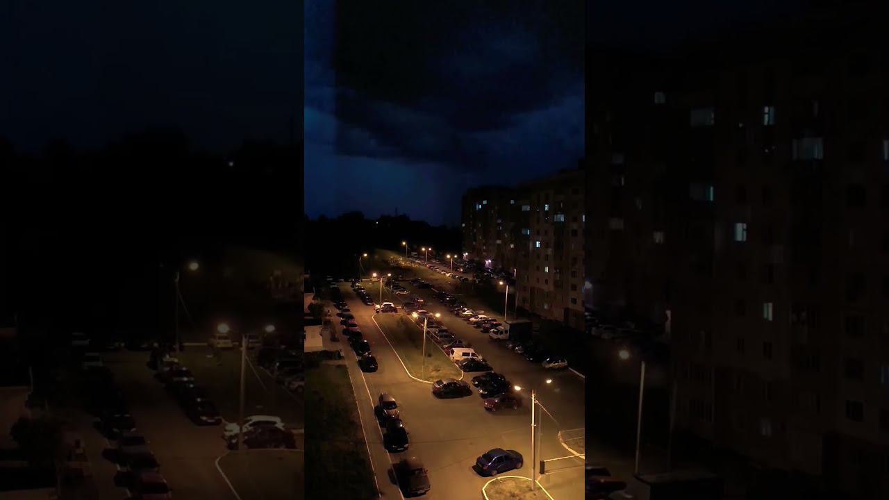 гроза в Саранске, нереально красиво #shorts смотреть онлайн