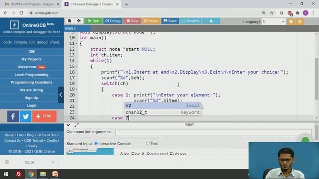 Inserting a Node at end of Singly Linked List смотреть онлайн