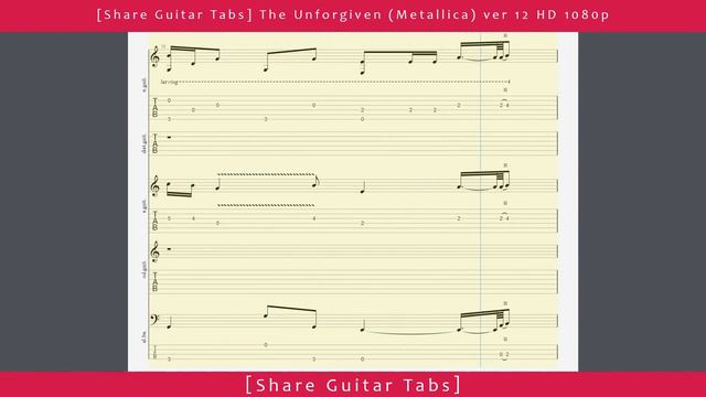[Share Guitar Tabs] The Unforgiven (Metallica) ver 12 HD 1080p смотреть онлайн
