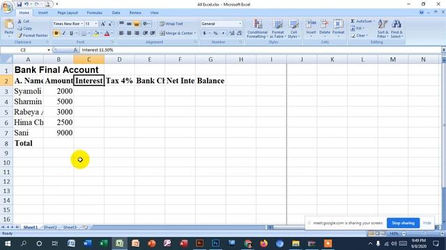 Bank Final Accounts, Save, Open, Close, Undo, Print Preview, Print, Exit Excel. смотреть онлайн
