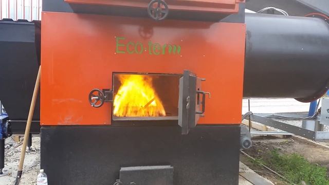 Твердотопливная зерносушилка в полный нагрев, 15 тонн/час. смотреть онлайн