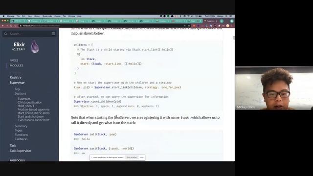 OTP in Elixir, GenServer & Supervisor смотреть онлайн