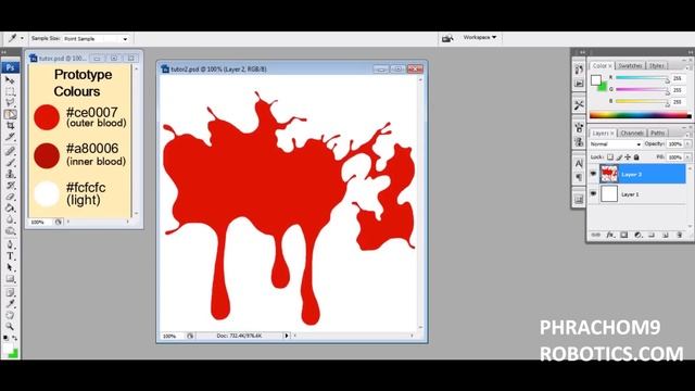 blood - photoshop tutorial смотреть онлайн
