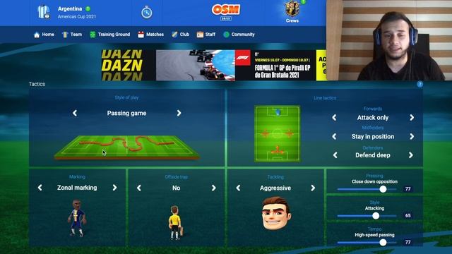 LIONEL SCALONI 433B AND 442B BEST TACTICS IN ONLINE SOCCER MANAGER | AMERICA CUP 2021 CHAMPION! смотреть онлайн
