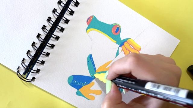 Рисую Пастельными Маркерами POSCA ?| Speedpaint | Uni Posca Painting смотреть онлайн