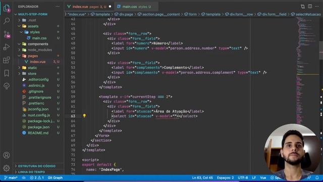 Como criar um formulário com várias etapas (Multi-Step Form) usando Nuxt e Vee-Validate смотреть онлайн