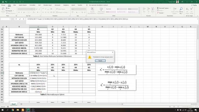 Excel Gri İlişkisel Analiz ile Ekskavatör Seçimi смотреть онлайн