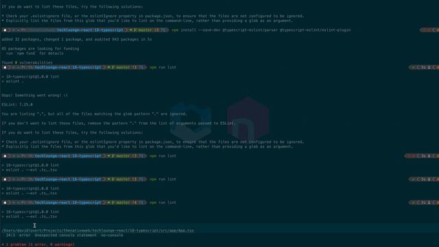 React mit ESLint analysieren // deutsch смотреть онлайн