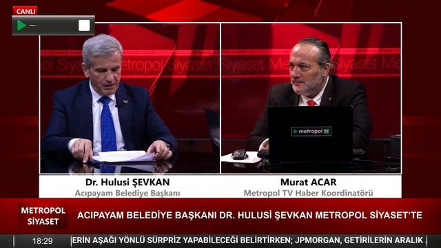 Metropol Siyaset | Hulusi Şevkan | Acıpayam Belediye Başkanı #metropoltv #acıpayam смотреть онлайн