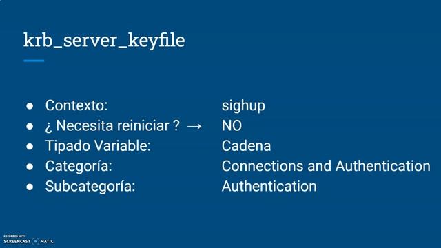 Pildoras PostgreSQL - Episodio 16 - Parámetro krb_server_keyfile смотреть онлайн