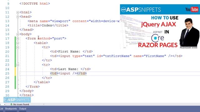 How to Submit (Post) Form in ASP.Net Core Razor Pages смотреть онлайн