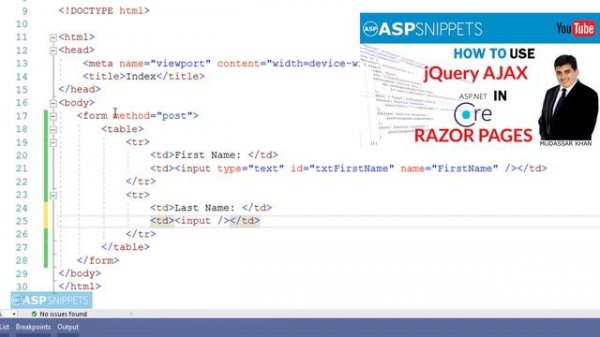 How to Submit (Post) Form in ASP.Net Core Razor Pages