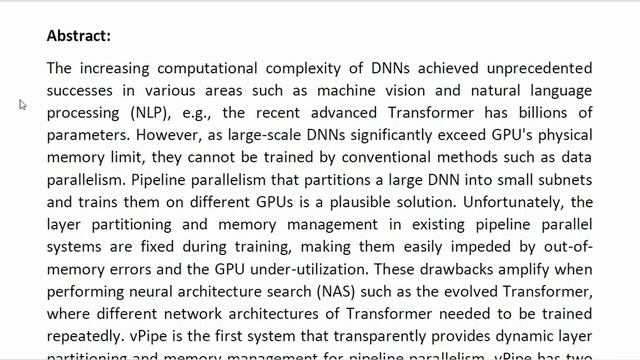vPipe A Virtualized Acceleration System for Achieving Efficient and Scalable Pipeline Parallel DNN смотреть онлайн