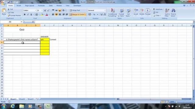 How to make a quiz on Excel 2007 смотреть онлайн