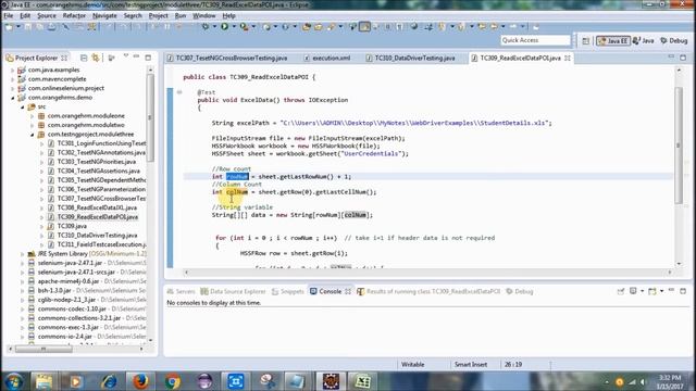 TestNG Framework - Data Driven Testing using Apache POI - Excel смотреть онлайн