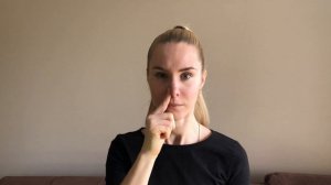 Упражнение для носового дыхания