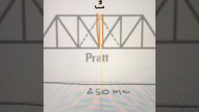Orthographic drawing: #3 Sideview of the dowel bridge смотреть онлайн