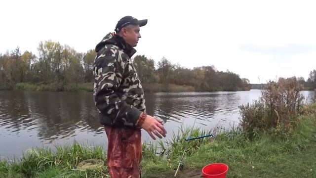 Рыбалка осенью на реке. У ВСЕХ НЕ КЛЮЁТ А Я ТЯГАЮ. На что ловить осенью. Ловля на фидер осенью. смотреть онлайн