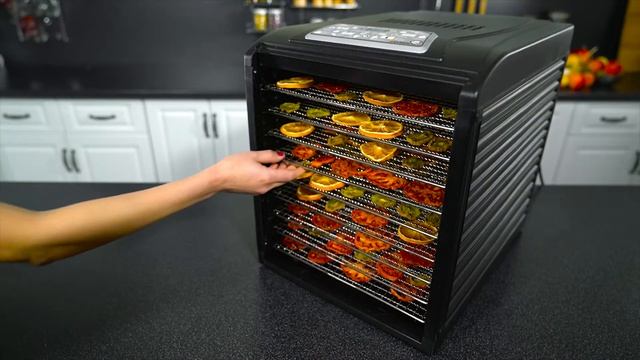 Сушим разные продукты одновременно в Сушилке овощей и фруктов Rawmid Dream Vitamin DDV-10