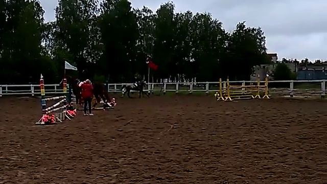 22 мая 2015 г., первый старт 110 см., 2 место смотреть онлайн