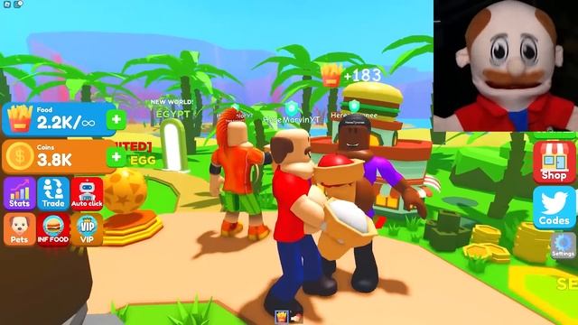 Jeffy hit the MAX WEIGHT in Roblox Fat Simulator... смотреть онлайн