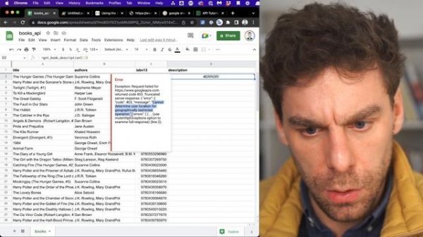Подключаемся к API с помощью Google Sheets App Script