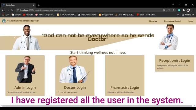 Hospital Management System Project using Spring MVC | Spring Boot | Java | MySQL | Maven смотреть онлайн