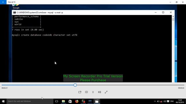 001( create database and show database) смотреть онлайн