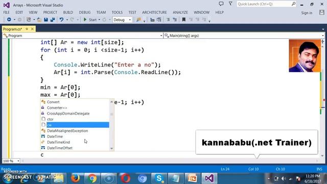 Program to find Maximum value and Minimum value in given Array смотреть онлайн