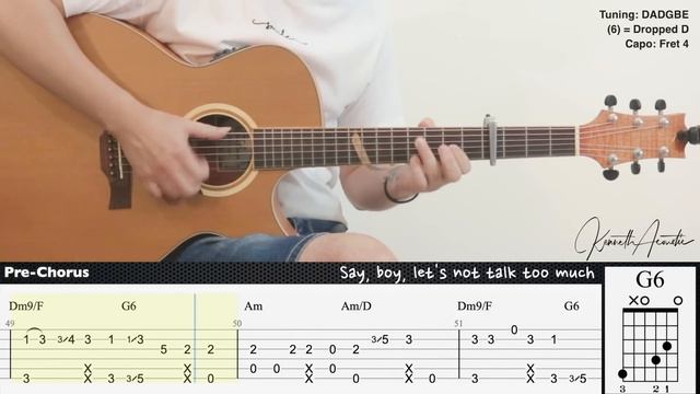 Shape of You - Ed Sheeran | Fingerstyle Guitar | TAB + Chords + Lyrics смотреть онлайн