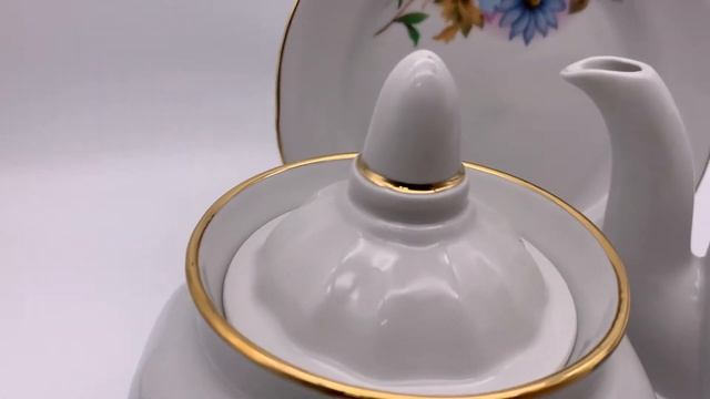 Сервиз чайный Сапфир 20 предметов, форма Гранат, Дулевский фарфор смотреть онлайн