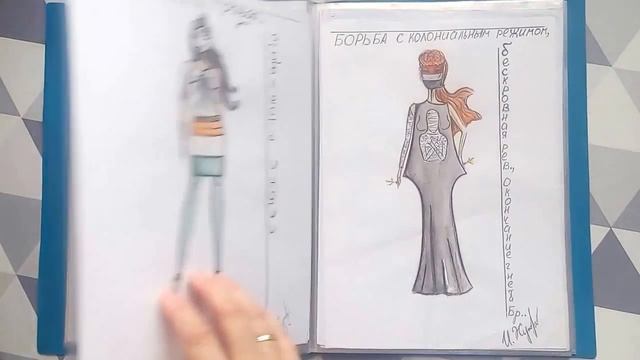 ПОРТФОЛИО дизайнера одежды/ Мои эскизы... My portfolio of sketches смотреть онлайн