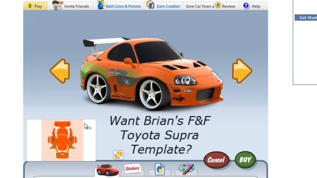 Cartown Template: Fast and Furious Brian's Toyota Supra смотреть онлайн