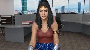 Wonder Woman gets a Wedgie