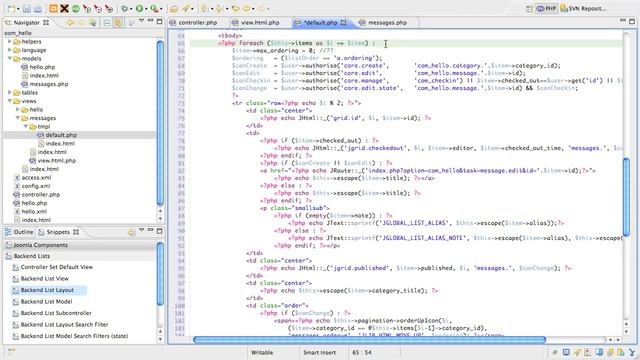 2.12 Adding the Layout to the List View of the Joomla Component смотреть онлайн
