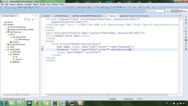 Jsp Servlet 4: Get & Post смотреть онлайн
