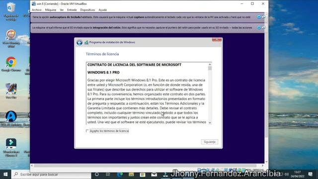 Instalacion de windows 8.1 en VirtualBox смотреть онлайн