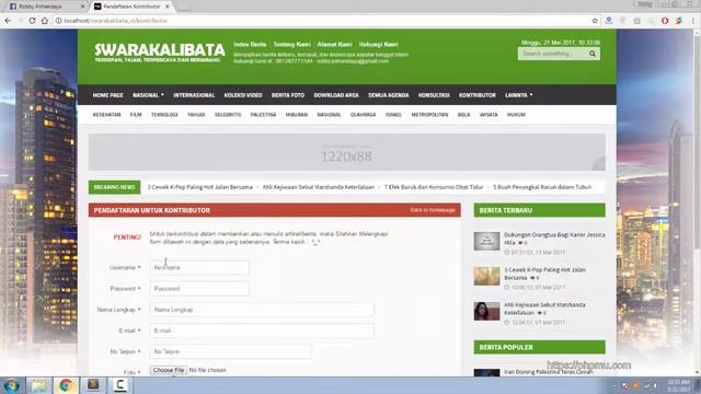 CMS Swarakalibata Ci - Framework Codeigniter + AdminLTE Responsive Template смотреть онлайн