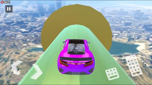 Ramp Car Jump Free Mega Ramp - Impossible Stunts Car Game - Android GamePlay #3 смотреть онлайн