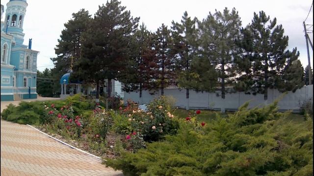 История станицы Каневской. Храм покрова.Красивые места. смотреть онлайн