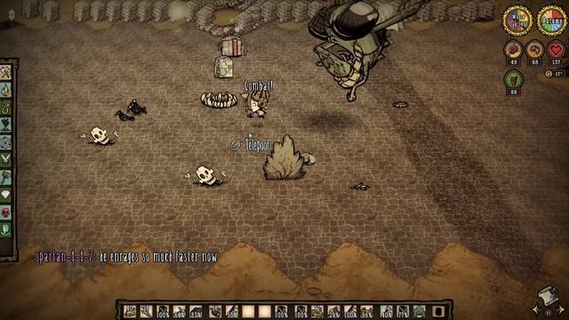 Don't Starve Together: Spartan kite the dragonfly to death. смотреть онлайн