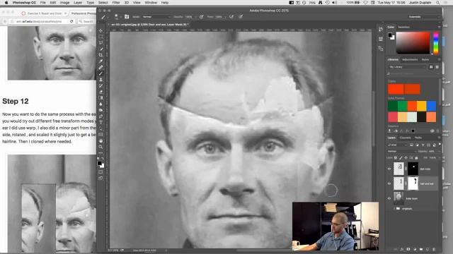 Old Photo Restoration Photoshop Tutorial | Restore Old Photo to a new | Photoshop Tutorial смотреть онлайн